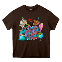 Chocolate Brown to teacher is to first love Heavy Core Tee - CowhideDigitalArt