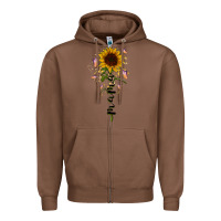 Chestnut mama sunflower Zipper Hoodie - RacoonDesign