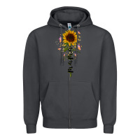 Smoke mama sunflower Zipper Hoodie - RacoonDesign