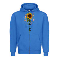 True Royal mama sunflower Zipper Hoodie - RacoonDesign