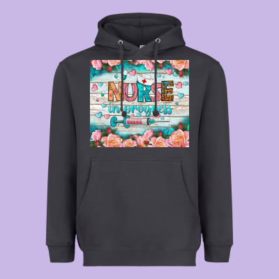 Nurse In Progress Tumbler Heavyweight Hoodie Designed By Bundleandbundleshop