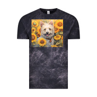 Cloud Black westie Vintage Tee - Unal Design