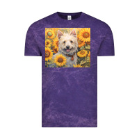 Cloud Purple westie Vintage Tee - Unal Design