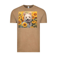 Vintage Coffee westie Vintage Tee - Unal Design