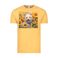 Vintage Mustard westie Vintage Tee - Unal Design
