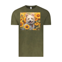 Vintage Olive westie Vintage Tee - Unal Design