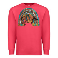 Cardinal bucking bronco rodeo rainbow Premium Sweatshirt - Artiststas