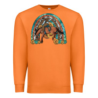 Carrot bucking bronco rodeo rainbow Premium Sweatshirt - Artiststas