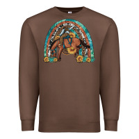 Chestnut bucking bronco rodeo rainbow Premium Sweatshirt - Artiststas