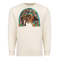 Sandshell bucking bronco rodeo rainbow Premium Sweatshirt - Artiststas