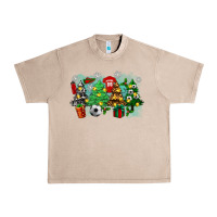 French Oak christmas trees with tennis Urban Heavy Tee - Zillion Design Studio