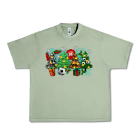 Oil Green christmas trees with tennis Urban Heavy Tee - Zillion Design Studio