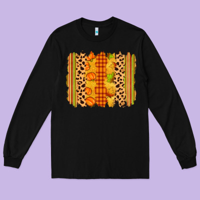 Fall Brushstroke Long Sleeve Tee Designed By Zillion Design Studio