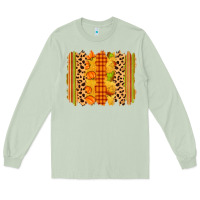 Matcha fall brushstroke Long Sleeve Tee - Zillion Design Studio