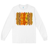 White fall brushstroke Long Sleeve Tee - Zillion Design Studio