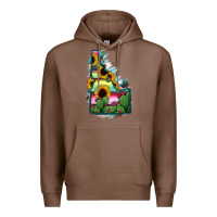 Chestnut Idaho Map Sunflower Cactus Serape Premium Hoodie - RanaPortraitStore