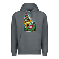 Rock Idaho Map Sunflower Cactus Serape Premium Hoodie - RanaPortraitStore