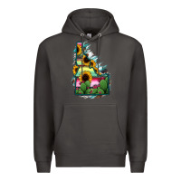 Smoke Idaho Map Sunflower Cactus Serape Premium Hoodie - RanaPortraitStore