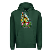 Sports Green Idaho Map Sunflower Cactus Serape Premium Hoodie - RanaPortraitStore