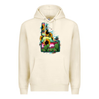 Tofu Idaho Map Sunflower Cactus Serape Premium Hoodie - RanaPortraitStore