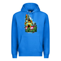 True Royal Idaho Map Sunflower Cactus Serape Premium Hoodie - RanaPortraitStore
