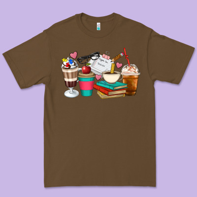 Teacher Coffee Cups Premium Tee Designed By Artiststas