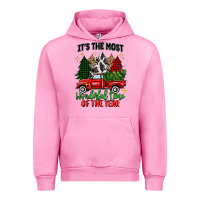 Fuchsia Pink its the most wonderful time of the year Urban Hoodie - MaliasSmallBusiness