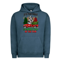 Pigment Midnight Navy its the most wonderful time of the year Urban Hoodie - MaliasSmallBusiness