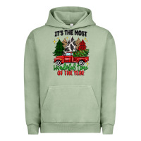 Pigment Oil Green its the most wonderful time of the year Urban Hoodie - MaliasSmallBusiness