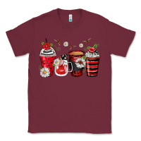 Burgundy ladybug coffee cups Classic Tee - Zillion Design Studio