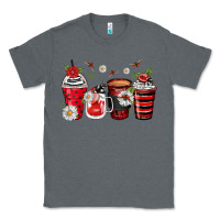 Charcoal Heather ladybug coffee cups Classic Tee - Zillion Design Studio