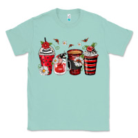 Seafoam ladybug coffee cups Classic Tee - Zillion Design Studio