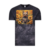 Cloud Black yorkshire terrier Vintage Tee - Unal Design