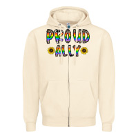 Sandshell proud ally Zipper Hoodie - CowhideDigitalArt