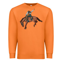 Carrot bucking bronco cowboy rodeo Premium Sweatshirt - Artiststas