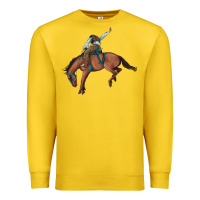 Lemon bucking bronco cowboy rodeo Premium Sweatshirt - Artiststas