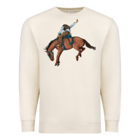 Sandshell bucking bronco cowboy rodeo Premium Sweatshirt - Artiststas
