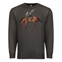 Smoke bucking bronco cowboy rodeo Premium Sweatshirt - Artiststas