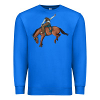 True Royal bucking bronco cowboy rodeo Premium Sweatshirt - Artiststas