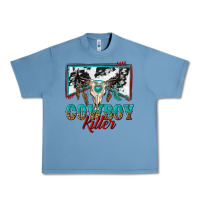 Pebble Blue cowboy killer Urban Heavy Tee - texasbilliewilder