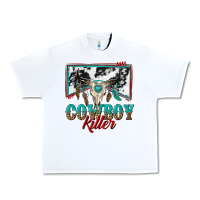 White cowboy killer Urban Heavy Tee - texasbilliewilder
