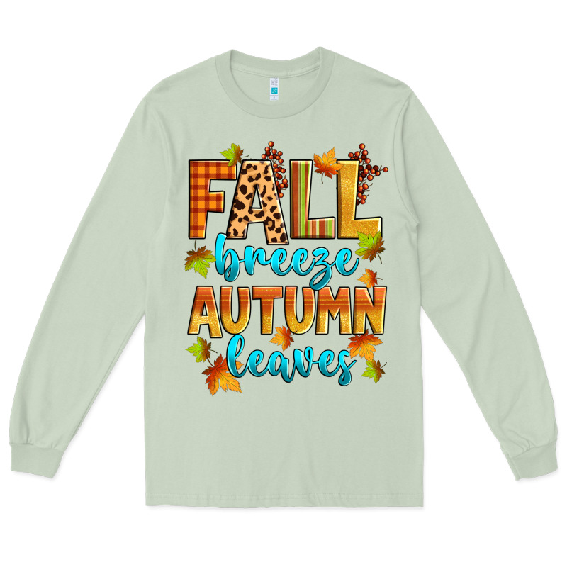 Fall Breeze Autumn Leaves Long Sleeve Tee by Zillion Design Studio | Teevron