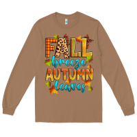 Toasted Coconut fall breeze autumn leaves Long Sleeve Tee - Zillion Design Studio