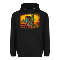 Black cross sunset backgraund Heavyweight Hoodie - JahusDesignShop