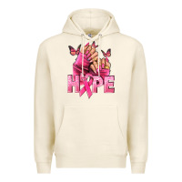 Tofu Hope Breast Cancer Caucasian hand nails Premium Hoodie - NancyCooperArtShop