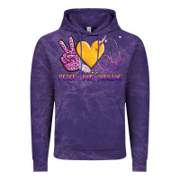 Cloud Purple peace love nursing Vintage Hoodie - AdoDesignShop