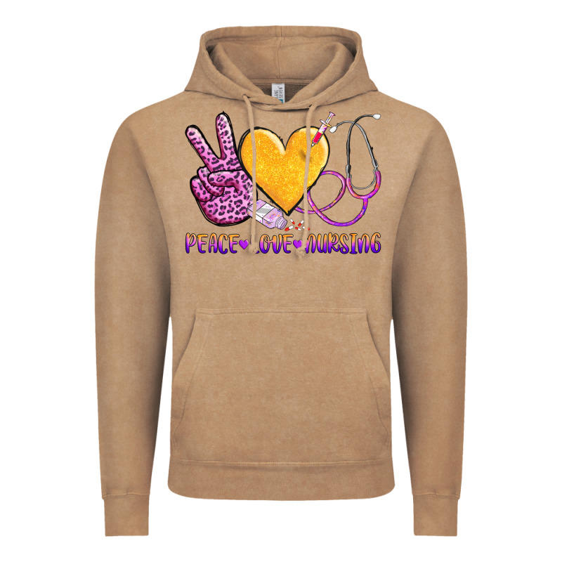 Peace Love Nursing Vintage Hoodie by AdoDesignShop | Teevron