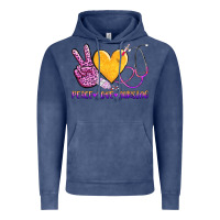 Vintage Denim peace love nursing Vintage Hoodie - AdoDesignShop