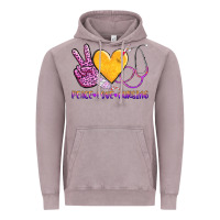 Vintage Zinc peace love nursing Vintage Hoodie - AdoDesignShop