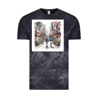 Cloud Black Japan Street Vintage Tee - Unal Design